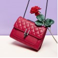 Leather handbags messenger bag female new shoulder bag summer fashion diamond chain leather cowhide ladies bag