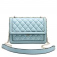 Cowhide women's bag new leather women's bag messenger bag spring and summer linge embroidery thread chain bag diagonal shoulder bag