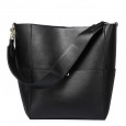 New leather handbags bucket bag retro handbags women's big bag diagonal bag