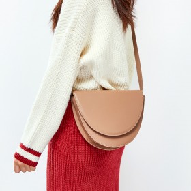 New classic wild retro leather saddle bag shoulder bag diagonal ladies bag