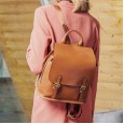 New shoulder bag female bag leather large capacity wild Korean leisure travel bag ladies dual-use backpack