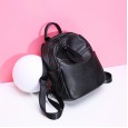 Korean fashion backpack new style large capacity college style backpack first layer leather travel backpack