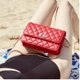 Spring and summer small bags new fashion leather shoulder bag diamond chain diagonal small square bag female bag