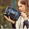Leather handbags new retro crocodile pattern lock messenger bag handbag fashion shoulder messenger bag