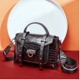 Leather handbags new retro crocodile pattern lock messenger bag handbag fashion shoulder messenger bag