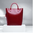 Leather bucket bag new wild casual bag simple fashion shoulder diagonal bag cowhide portable lady bag