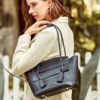 New Korean fashion cowhide smiley bag leather women's bag embarrassing face bat bag wings shoulder crossbody bag