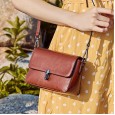 Spring and summer new spring cowhide shoulder messenger female bag fashion small square bag ladies bag