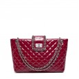 Korean version of the new fashion leather women's bag small bag small fragrance wind diamond chain bag fashion shoulder messenger bag