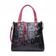 Leather handbags new fashion portable tote bag ladies bag letter wild first layer leather crossbody bag
