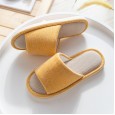 Cotton and linen slippers female summer home household cloth linen indoor home couple anti-skid four seasons spring and autumn soft bottom floor