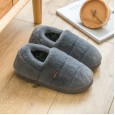 Autumn and winter cotton slippers home female bag with thick bottom anti-skid month childbirth home furry cotton shoes winter indoor