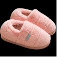 Autumn and winter cotton slippers home female bag with thick bottom anti-skid month childbirth home furry cotton shoes winter indoor