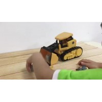 Heavy-duty bulldozer engineering vehicle site simulation scene set configuration rich sound and light simulation