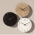 Best selling Nordic log style creative decoration wall clock living room silent clock