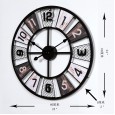 Style creative living room clock simple personality mute wall clock fashion clock home round