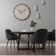 New European-style living room creative wall clock cafe bar decoration metal mute clock