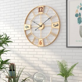 Modern simple wrought iron mute clock living room creative wall clock
