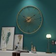 European style best selling creative wall clock living room mute clock round iron clock