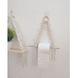 Nordic style woven tapestry paper towel rack storage rack B & B style hotel wall decoration wall hanging hot sale