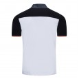 New spring / summer men's POLO SHIRT men's large white color matching lapel T-shirt 031