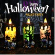 Halloween horror props electronic candle lights glowing LED rotating colored lights bar scene layout decoration props