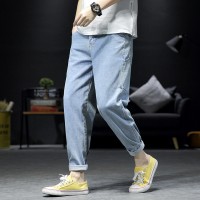 Spring and summer new wide-leg casual pants men's Japanese style nostalgic jeans wash tide brand men's pants