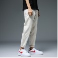 Spring and autumn new four seasons slim jeans fashion Korean version of the wild elastic feet pants blue trend men