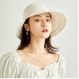 Cotton and linen fisherman hat female summer sun hat sunscreen anti-ultraviolet sun visor cover face hat foldable hat