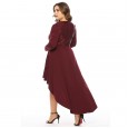 Autumn and winter plus size plus size women's sequin dress dress