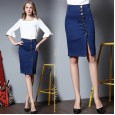 Spring Skirt Women's Extra Large Denim Skirt High Elastic Pack Hip Skirt