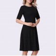 Summer style women's word collar pencil skirt dress