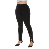New plus size women's casual pants stretch trousers split leggings women's pants leggings