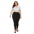 New plus size women's casual pants stretch trousers split leggings women's pants leggings