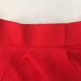 Plus size women's cotton red prom skirt
