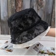 Lace mesh transparent fisherman hat female Korean version of the wild tide thin section flower hollow bucket hat sun protection sun hat