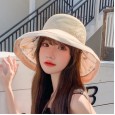Hat female summer basin hat sun hat sun hat UV protection wild big eaves sunscreen fisherman hat