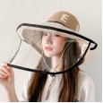 New detachable mask anti-spray sun hat summer hollow protection fisherman hat sunscreen dust basin hat