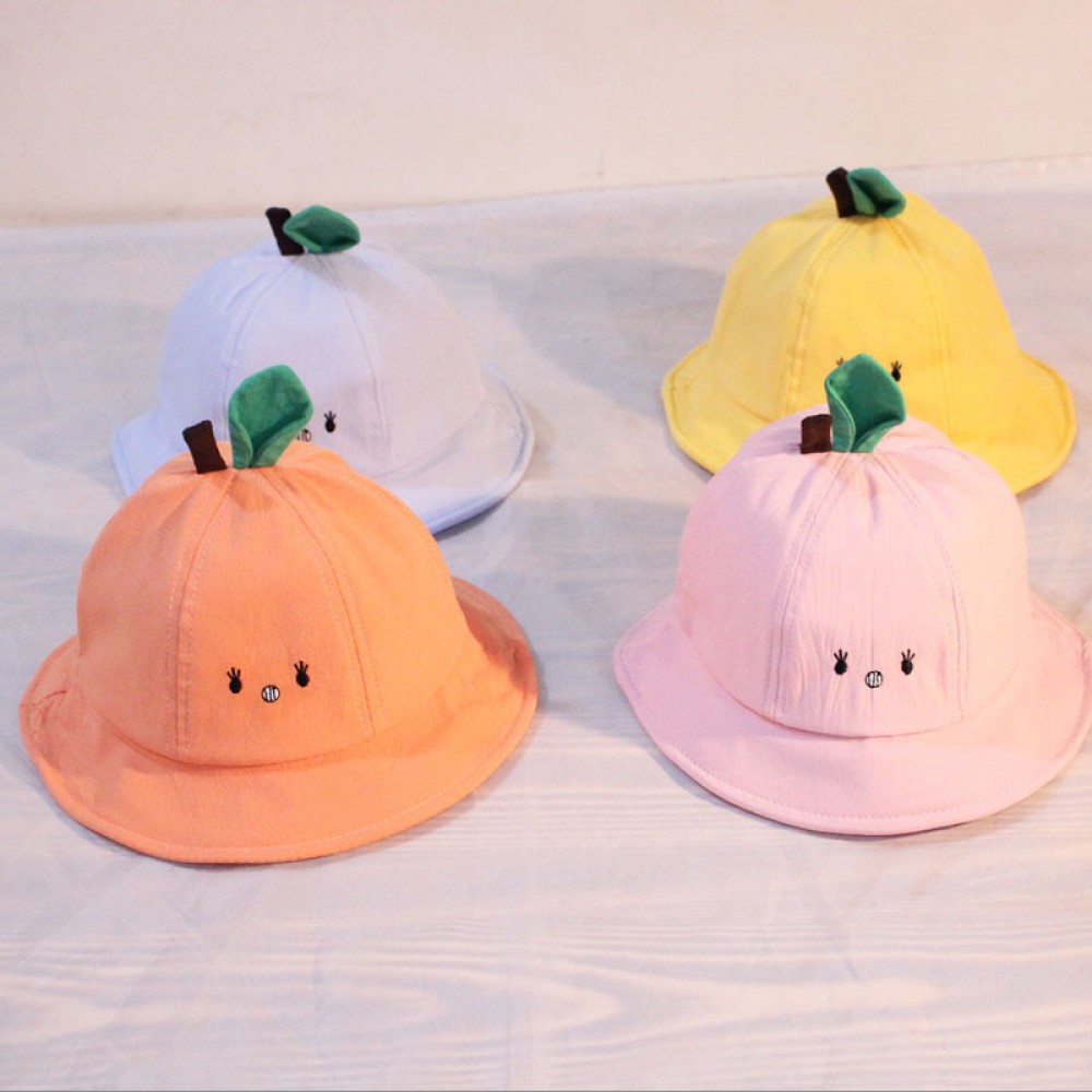 New spring and summer children's fisherman hat boys and girls basin hat cute cartoon hat wild summer shade fisherman hat