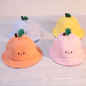 New spring and summer children's fisherman hat boys and girls basin hat cute cartoon hat wild summer shade fisherman hat