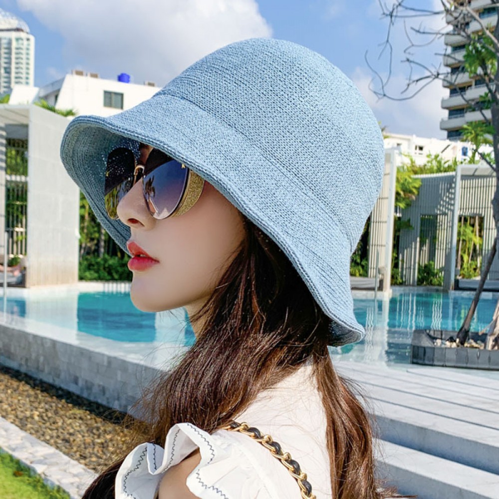 New fashion fisherman hat female basin hat sun hat collapsible art hat