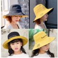 Parent-child fisherman hat summer female smile basin hat big brim sunscreen sun hat tide