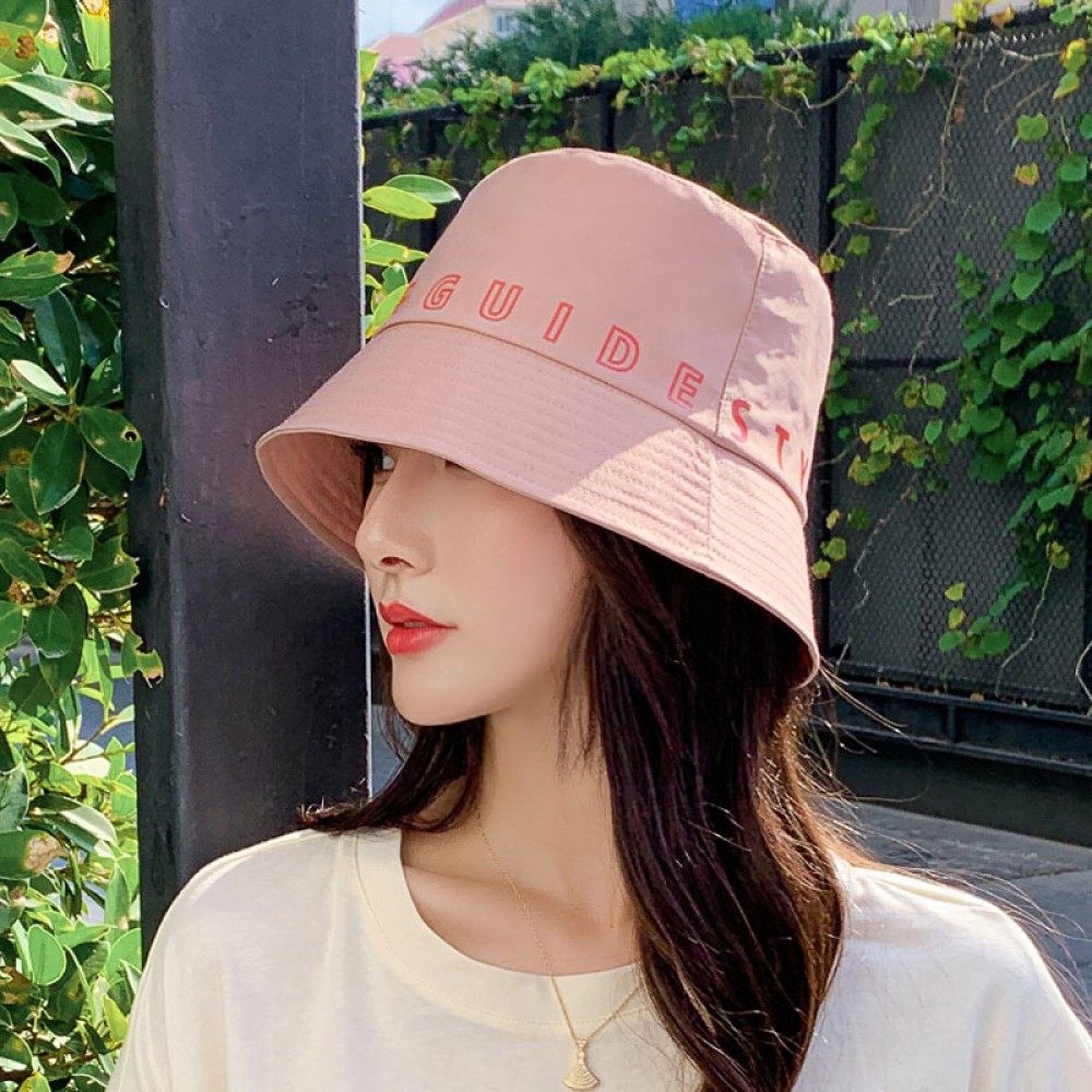 New hat ladies summer fisherman hat casual wild sun hat sunscreen short brim sun hat