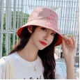 New fashion sunscreen simple positive and negative shade female hat double-sided fisherman hat travel wild anti-ultraviolet sun hat