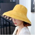 New summer double-sided color matching Dayan fisherman hat literary folding sunscreen sun hat female