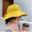 Fisherman hat female bow travel sunscreen big sun hat wild sun hat spring and autumn