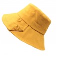 Autumn and winter fashion blue flat top hat female shopping retro retro wild fisherman hat
