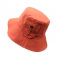 Cotton fisherman hat female creative pocket fisherman hat spring and summer shade big eaves sun hat ladies sunscreen hat
