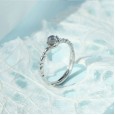 925 sterling silver moonstone ring new ring frosted crystal couple girlfriends gift gift jewelry female