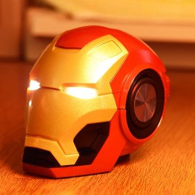 New Iron Man Bluetooth Small Speaker Creative Gift Wireless Smart Radio Bass Card Mobile Phone Audio